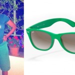 Ana Laura Ribas tshirt FlavourTshirt occhiali Ray-Ban