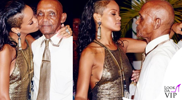 Rihanna abito RiverIsland gioielli Lanvin