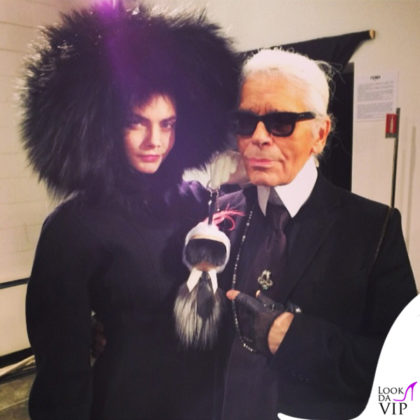 Cara Delevingne Karl Lagerfeld Fendi Bag Boy Karlito Milano Fashion Week