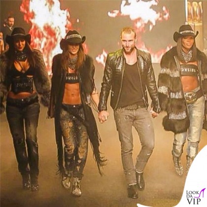 Irina Shayk Izabel Goulart Philipp Plein Naomi Campbell sfilata Philipp