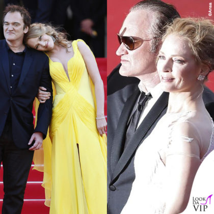 Cannes Film Festival 2014 Quentin Tarantino Uma Thurman gioielli Chopard