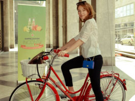 Cristiana Capotondi San Pellegrino Incontri Tour total Dolce&Gabbana occhiali Prada bicicletta Montante Cicli