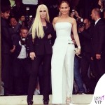 Donatella Versace Jennifer Lopez abito Atelier Versace autunno inverno 2014 Paris Haute Couture