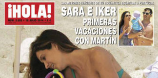 Sara Carbonero cover Hola! bikini Calzedonia