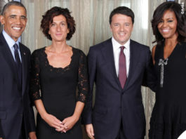 Barack Obama Agnese Renzi abito Ermanno Scervino Matteo Renzi Michelle Obama USA Waldorf Astoria Hotel 2