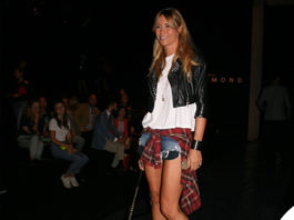 Elenoire Casalegno MFW chiodo Sword camicia Dondup shorts cerchietto Zara borsa Marc Jacobs 2