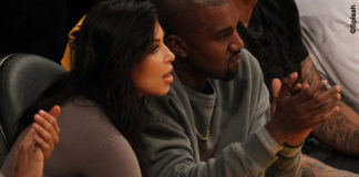 Kim Kardashian body Woldford gonna J.W.Anderson sandali Givenchy pantaloncini Spanx Kanye West 3
