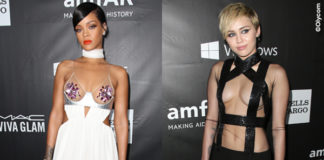 Miley Cyrus Rihanna amfAR Inspiration Hollywood Gala Abiti Tom Ford 2