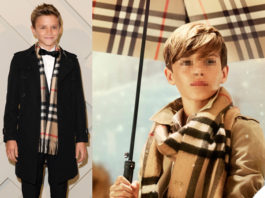 Romeo Beckham Burberry From London with love total Burberry