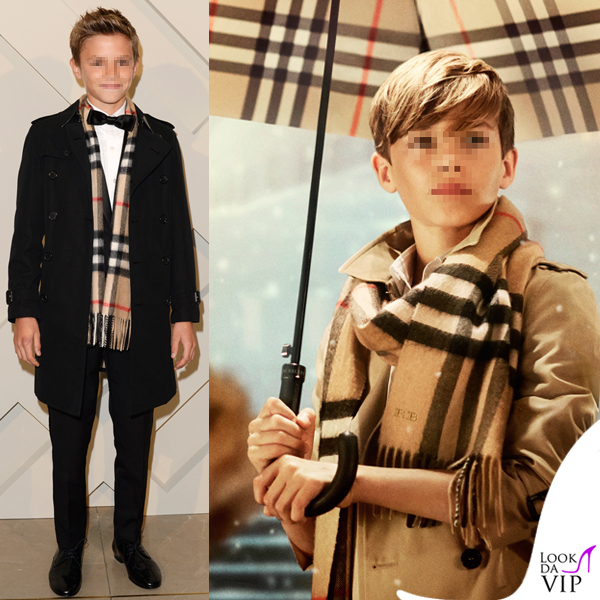 Romeo Beckham Burberry From London with love total Burberry