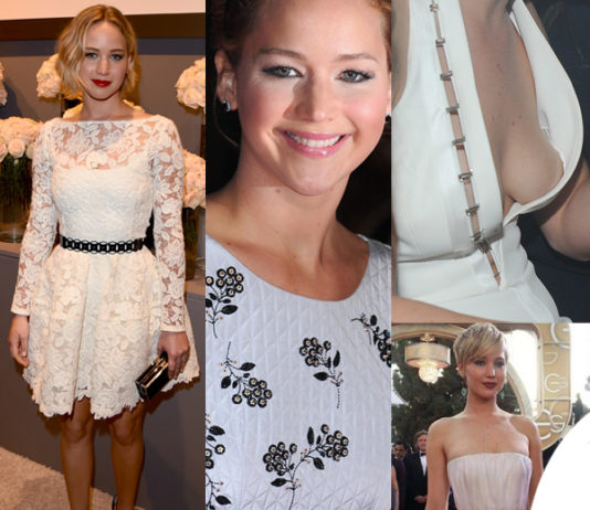 Jennifer Lawrence abiti bianchi