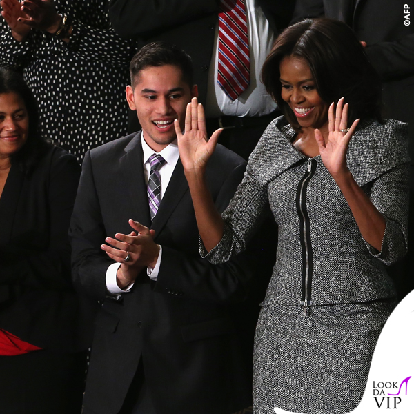 Michelle Obama State of the Union tailleur Michael Kors