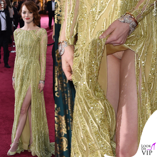Oscar 2015 Emma Stone abito Elie Saab