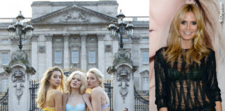 Heidi Klum Londra Buckingham Palace lingerie Heidi Klum Intimates
