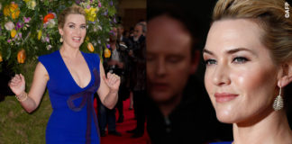 Kate Winslet premiere A Little Chaos abito Stella McCartney sandali Christian Louboutin