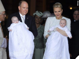 Principato di Monaco battesimo Jaques e Gabriella vesti Dior Charlene Wittstock total Dior Houte Couture