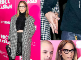 Casper Smart Jennifer Lopez occhiali cappotto Max Mara