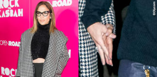 Casper Smart Jennifer Lopez occhiali cappotto Max Mara