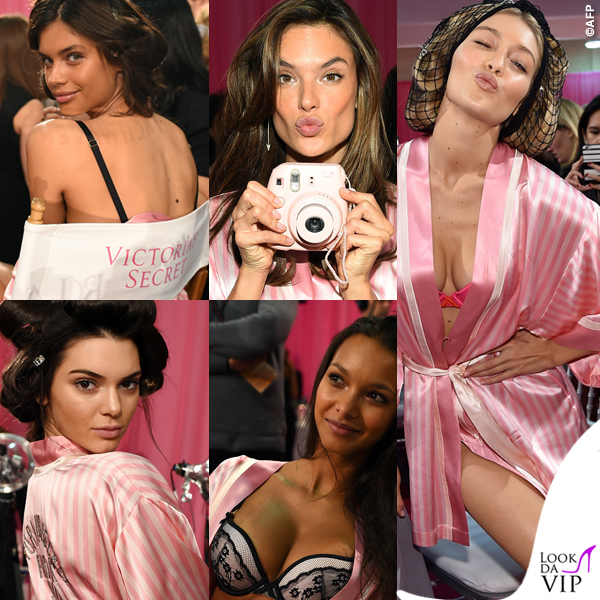 Victoria's Secrets Fashion Show backstage Sara Sampaio Alessandra Ambrosio Gigi Hadid Kendall Jenner Lais Ribeiro