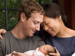 Mark Priscilla e Max Zuckerberg mussolina Aden+Anais