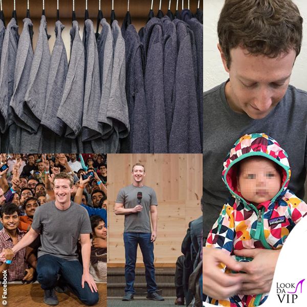 Mark Zuckerberg tshirt grigia