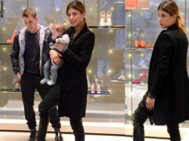 Elisabetta Canalis Brian e Skyler Eva Perri shopping Casadei