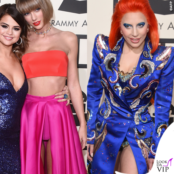Grammy 2016 Taylor Swift total Atelier Versace Lady Gaga abito Marc Jacobs