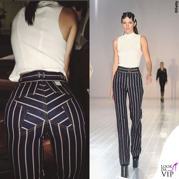 NYFW Kendall Jenner pantaloni Marc Jacobs