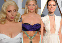 Oscar 2016 peggiori decollete Lady Gaga Reese Witherspoon Olivia Wilde Sarah Shahi