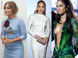 Jennifer Lopez abito Dolce & Gabbana abito Ermanno Scervino abito Versace