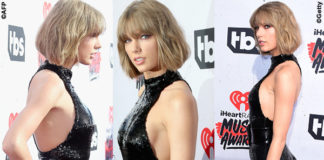 Taylor Swift iHeartRadio Music Awards tuta Saint Laurent boots Giuseppe Zanotti