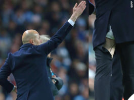 Zinedine Zidane pantaloni strappati Champions League Real Madrid - Manchester City