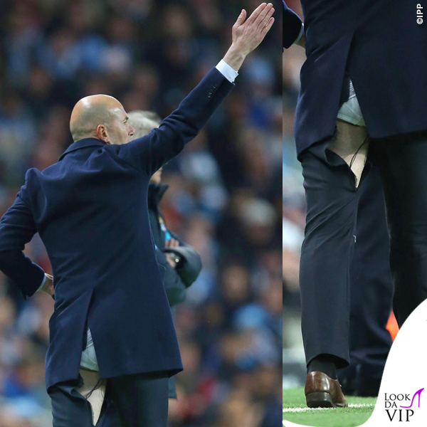 Zinedine Zidane pantaloni strappati Champions League Real Madrid - Manchester City