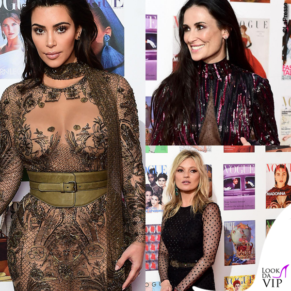 Vogue 100 Gala Dinner Kim Kardashian Demi Moore Kate Moss