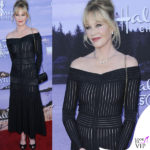 Melanie Griffith abito Barbara Casasola borsa Chanel Flap