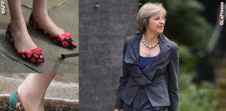 Theresa May scarpe