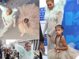 Beyonce e Blue Ivy abiti Francesco Scognamiglio e Mischka Aoki