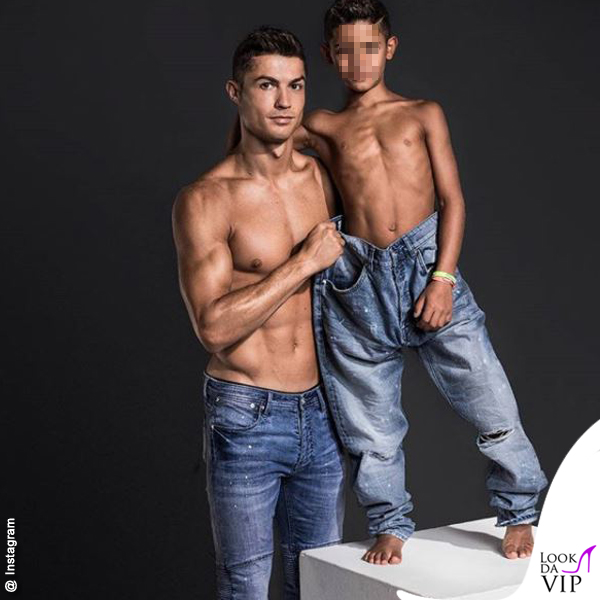 Cristiano Ronaldo con il figlio