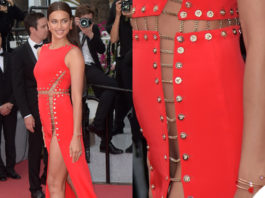 Irina Shayk Cannes abito Versace