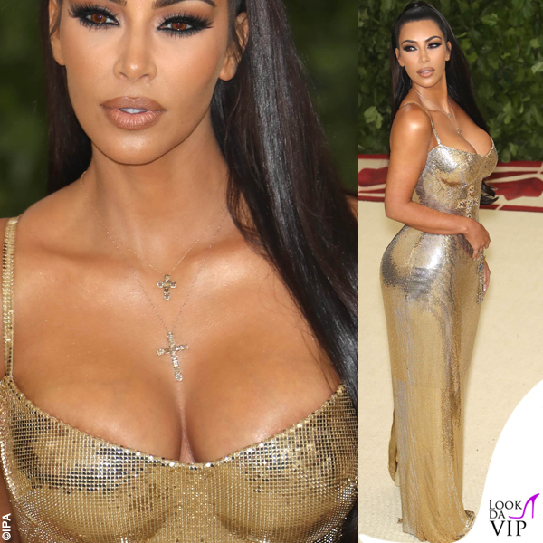 Kim Kardashian Met Ball 2018 abitio Versace