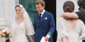 Matrimonio Francesco Carrozzini Bee Shaffer abito Dolce & Gabbana Portofino