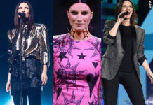 Laura Pausini World Wide Tour abiti Alberta Ferretti Fausto Puglisi YSL scarpe Loriblu