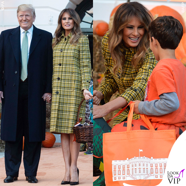 Melania Trump Halloween cappotto Bottega Veneta