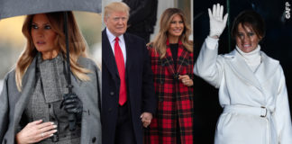 Melania Trump cappotti per le feste