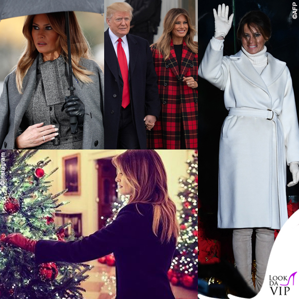 Melania Trump cappotti per le feste