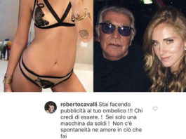 Roberto Cavalli critica Chiara Ferragni su Instagram