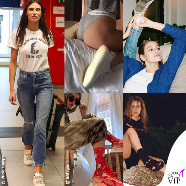 Balti Jenner Gerber Delevingne Hadid sneakers