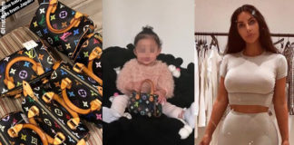 Kim Kardashian borse Louis Vuitton per figlie e nipoti