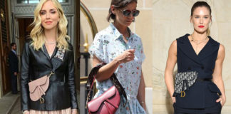Chiara Ferragni Katie Holmes Bar Refaeli Rosie HW Valentina Ferragni borsa Saddle bag Dior
