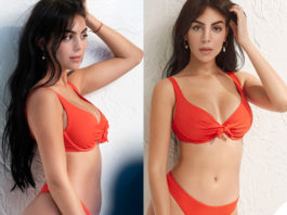 Georgina Rodriguez testimonial Yamamay bikini rosso Essential 2